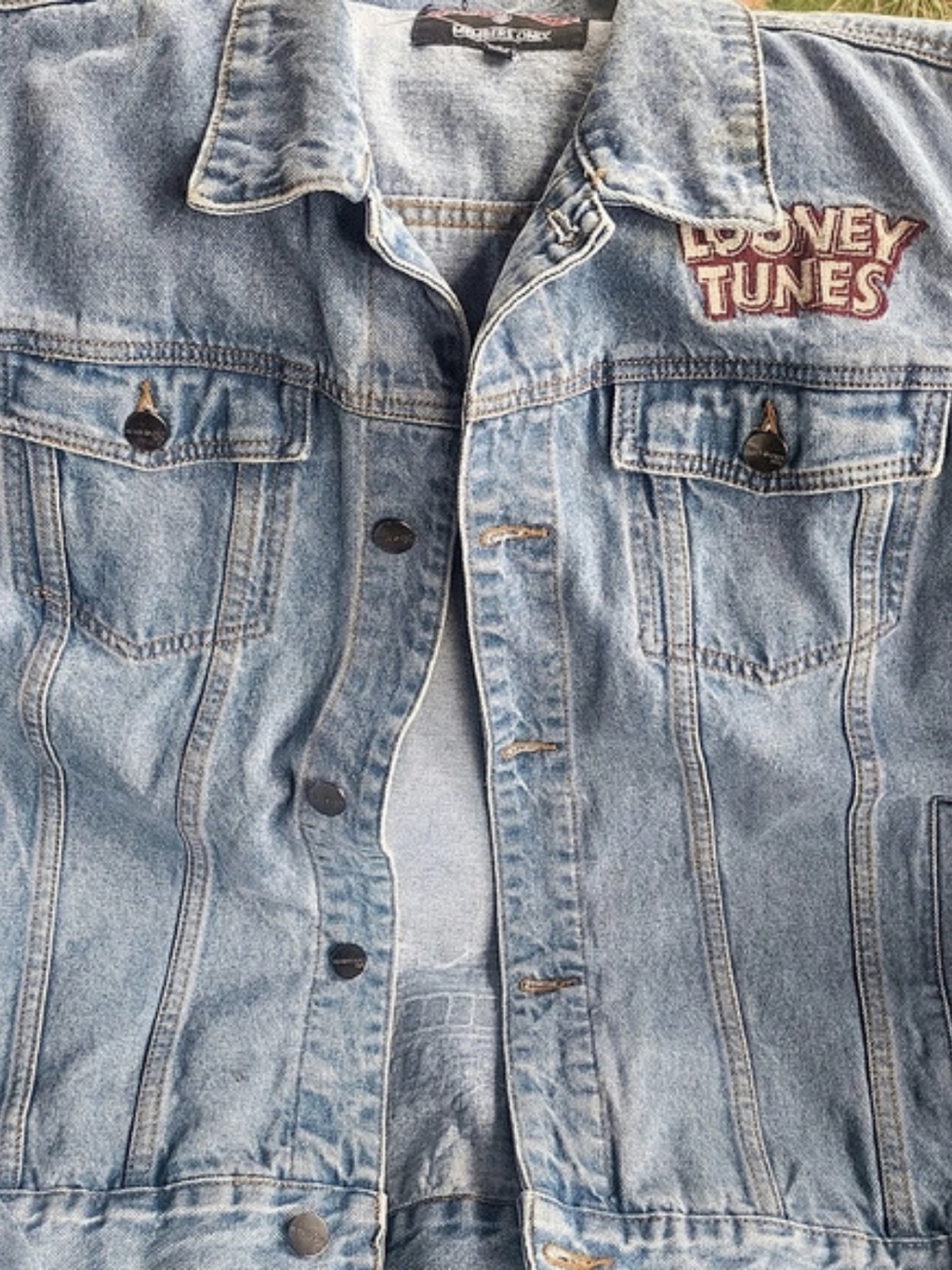 Members Only x Looney Tunes Denim Jacket in Blue